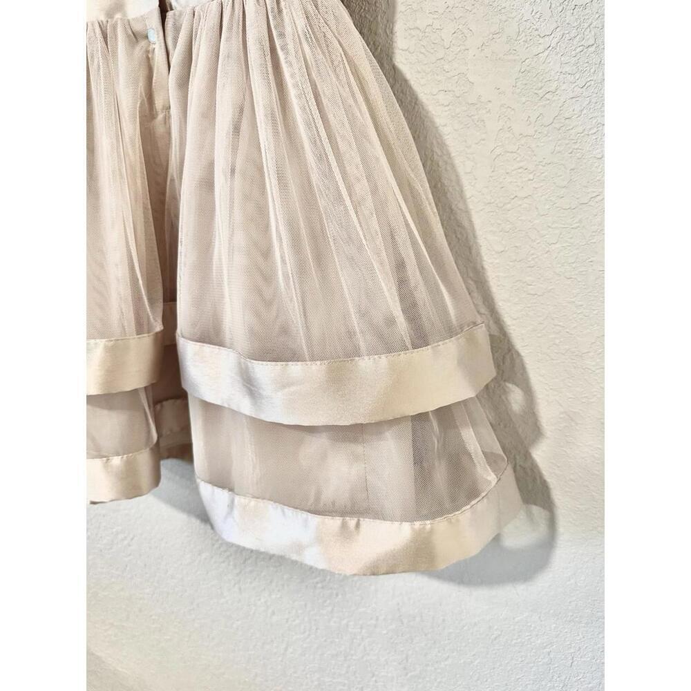 Speechless Kids Girls Dress Midi Sleeveless Champagne Lined Bow Lining Size 6X - Picture 4 of 15